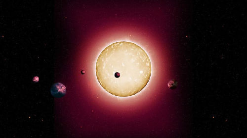 多国天文学家27日宣布，他们发现了宇宙中迄今最古老的一个&ldquo;太阳系&rdquo;。它诞生在宇宙的&ldquo;黎明时分&rdquo;，至少5颗地球大小的行星围绕着一颗类似太阳的恒星运行。这项发现说明，类地行星的形成遍布宇宙的几乎整个历史，为寻找外星生命提供新的线索。